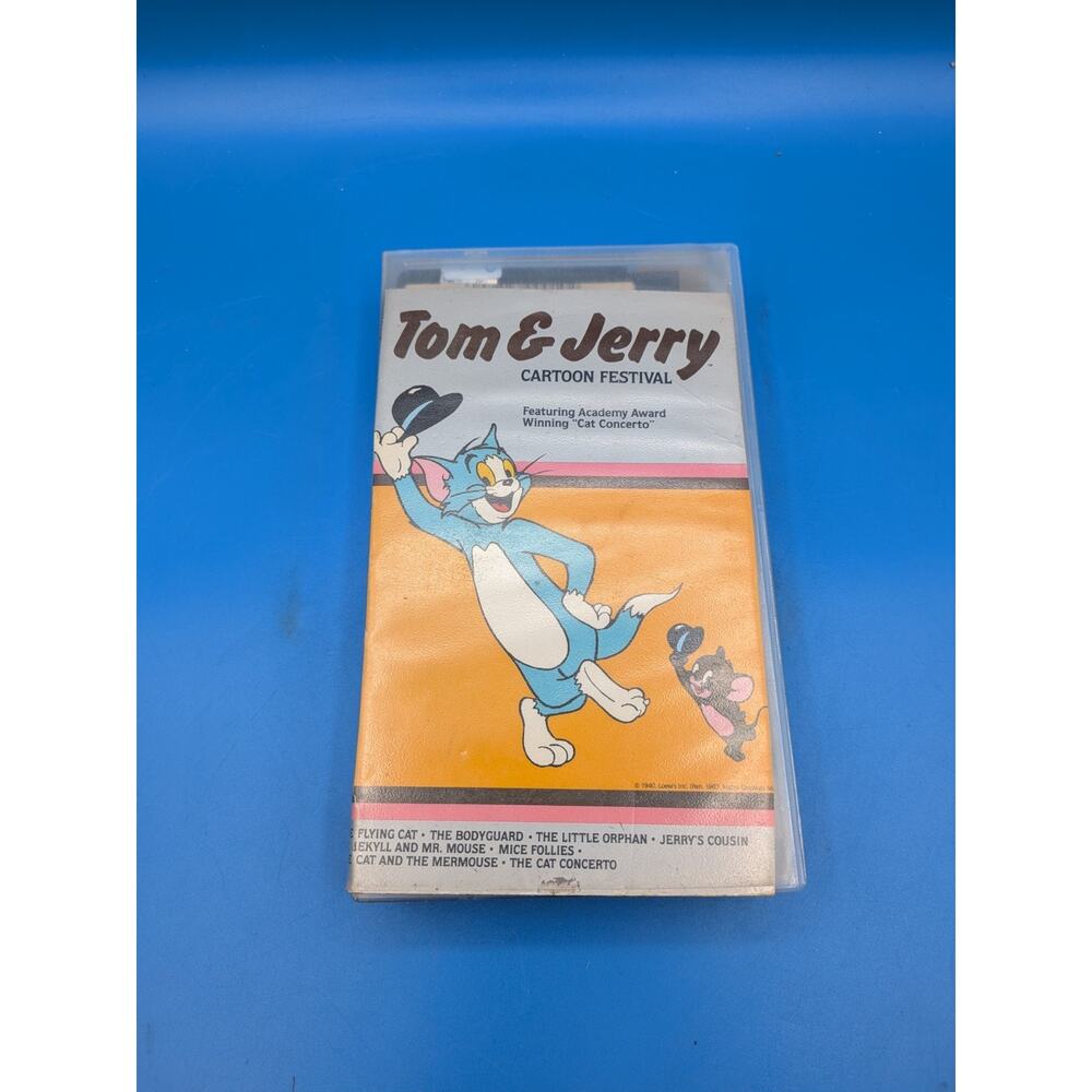 TOM & JERRY CARTOON VHS "The Cat Concerto" Ex-Rental